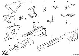 FRONT BODY PARTS diagram for BMW 6 Series E24 630CSi