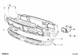 FRONT PANEL diagram for BMW 5 Series E12 528