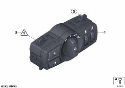 CONTROL UNIT LIGHTS diagram for BMW 7 Series F01 LCI 740dX