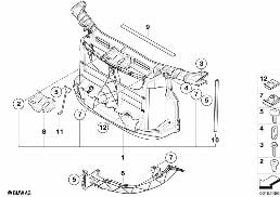 FRONT PANEL diagram for BMW 1 Series E82 118d