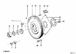 FLYWHEEL diagram for BMW 3 Series E21 320