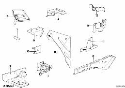 Konstrukcja przednia, uchwyt diagram for BMW 7 Series E23 733i
