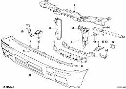 FRONT PANEL diagram for BMW 3 Series E30 325i