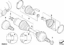 Przekł. prz. osi-wałek odb.nap./Nap. 4 k diagram for BMW X5 E53 4.8is
