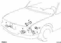 FRONT BODY PARTS diagram for BMW 3 Series E30 325i
