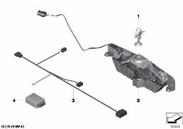 Spirit of Ecstasy, osvětlený diagram for BMW Rolls-Royce Phantom RR1 Phantom