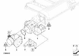 EGR - à pilotage électrique diagram for BMW 3 Series E90 LCI 335d