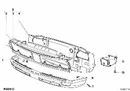 FRONT PANEL diagram for BMW 5 Series E12 528