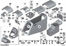 Střední konzola diagram for BMW Rolls-Royce Phantom RR1 Phantom