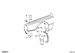 FRONT SIDE PANEL diagram for BMW 5 Series E12 528