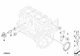 シリンダー クラッチ ハウジング/取付部品 diagram for BMW MINI Clubman R55 Cooper d