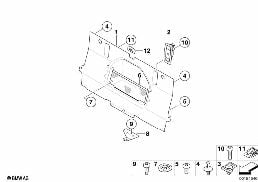 TRIM PANEL, BULKHEAD diagram for BMW 3 Series E93 335i