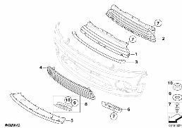 AEROKIT, COVER, TRIM ELEMENTS, FRONT