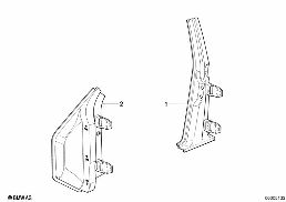 BODY-SIDE FRAME-COLUMN CENTER/FRONT diagram for BMW 7 Series E23 735i