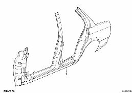 BODY-SIDE FRAME diagram for BMW 3 Series E30 325i