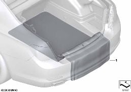 Vändbar matta för lastutrymme diagram for BMW 7 Series F02 740Li