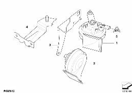 HORN diagram for BMW 6 Series E64 LCI 650i