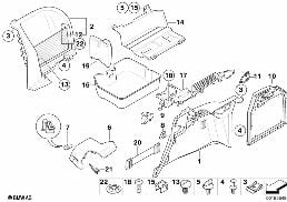 LATERAL TRUNK FLOOR TRIM PANEL diagram for BMW 3 Series E91 LCI 320i