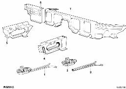 FLOOR PARTS REAR INTERIOR diagram for BMW 6 Series E24 630CSi