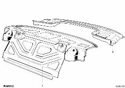 PARTITION TRUNK diagram for BMW 7 Series E23 735i