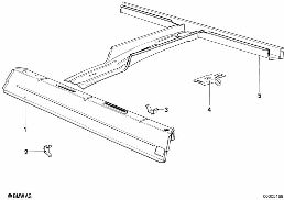 FLOOR PARTS REAR EXTERIOR diagram for BMW 5 Series E28 518i