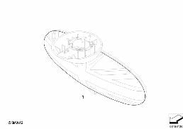 Osłona wewn. lusterka wsteczn. diagram for BMW MINI R50 Cooper
