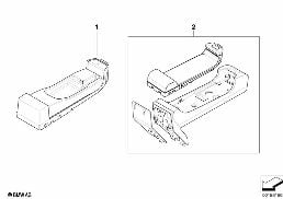 SINGLE PARTS SA639/SA664 CENTER CONSOLE diagram for BMW 5 Series E60 520d