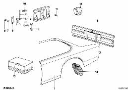SIDE PANEL/TAIL TRIM diagram for BMW 6 Series E24 630CSi
