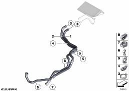 WATER HOSES diagram for BMW Z4 E89 28i
