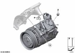 RP A/C COMPRESSOR diagram for BMW Z4 E89 30i