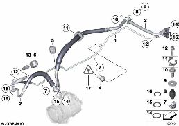 COOLANT LINES diagram for BMW Z4 E89 30i