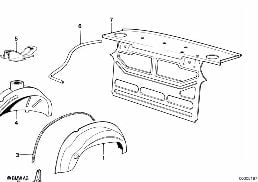 PARTITION TRUNK/WHEEL HOUSING
