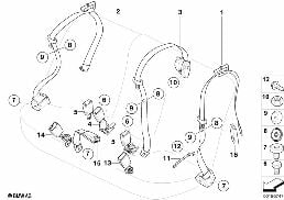 REAR SEAT BELT, BASIC diagram for BMW X5 E70 3.0sd