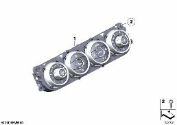 AUTOMATIC AIR CONDITIONING CONTROL diagram for BMW Z4 E89 28i
