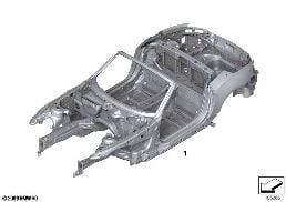 BODY SKELETON diagram for BMW Z4 E89 30i