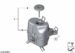 OIL CARRIER / SINGLE PARTS diagram for BMW 7 Series F02 LCI 760Li