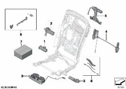 SEAT, REAR, CONVENIENCE POWER UNITS diagram for BMW 7 Series F02 LCI 740LdX