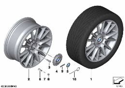 BMW LA WHEEL INDIVIDUAL V-SPOKE 228-19''