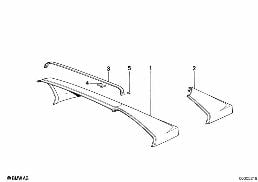 Рама заднего стекла diagram for BMW 3 Series E30 M3