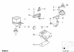 ALARM SYSTEMS diagram for BMW 7 Series E38 740i