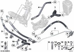 HYDRO STEERING-OIL PIPES
