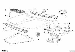 ENGINE HOOD/MOUNTING PARTS
