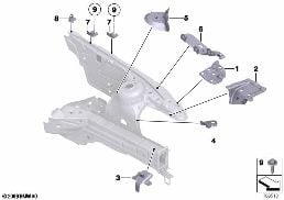 FRONT BODY BRACKET LEFT diagram for BMW Z4 E89 30i