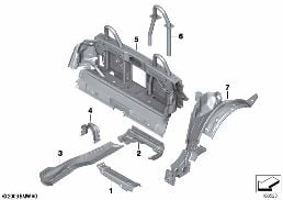 PARTITION TRUNK/FLOOR PARTS diagram for BMW Z4 E89 30i