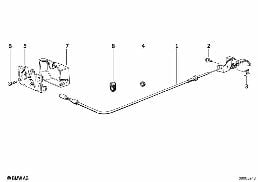 ENGINE HOOD MECHANISM diagram for BMW 3 Series E30 325i