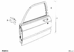 DOOR, FRONT diagram for BMW 5 Series E12 528