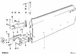 FRONT DOOR-HINGE/DOOR BRAKE diagram for BMW 6 Series E24 630CSi