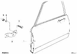 DOOR, FRONT diagram for BMW 7 Series E23 735i