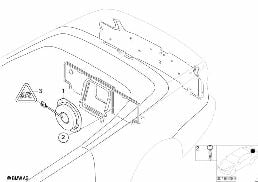 Сабвуфер системы HiFi Harman Kardon diagram for BMW 3 Series E46 318Ci