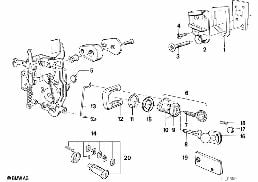 Poignée porte AV/serrure/clé diagram for BMW 3 Series E21 318i